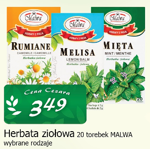 Herbata ziołowa 20 t MALWA